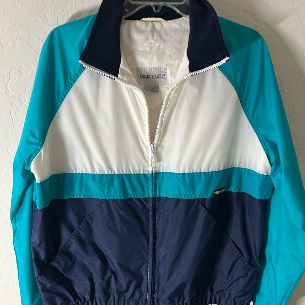 Cabin Creek Teal and Navy Jacket